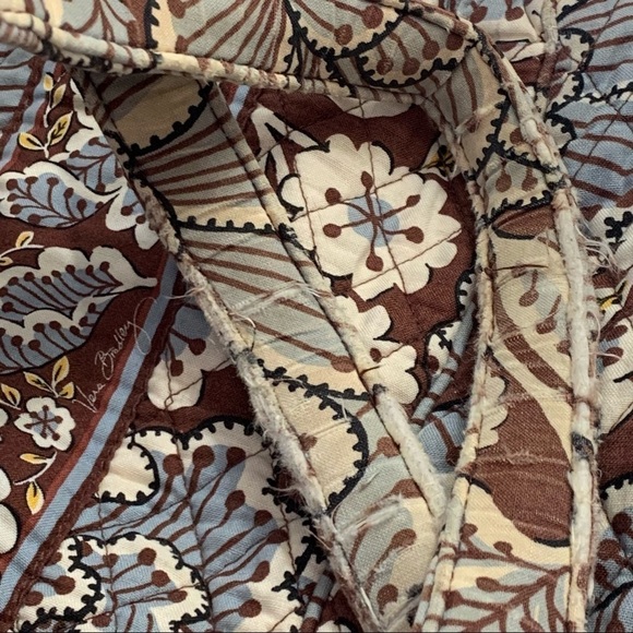 Vera Bradley Slate Blooms Side By Side Tote Shoulder Bag Crafts/Repairs - Picture 10 of 11